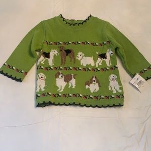 Bamba Kids Doggie Sweater. NWT. Size 2T.